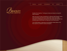 Tablet Screenshot of bradleyfinecarpentry.com